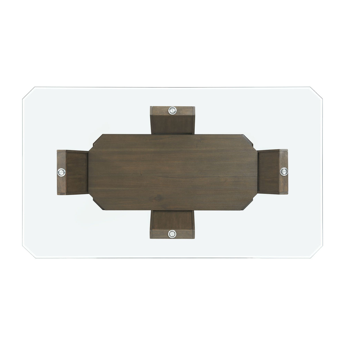 Dapper Rectangular Counter Dining Table in Walnut