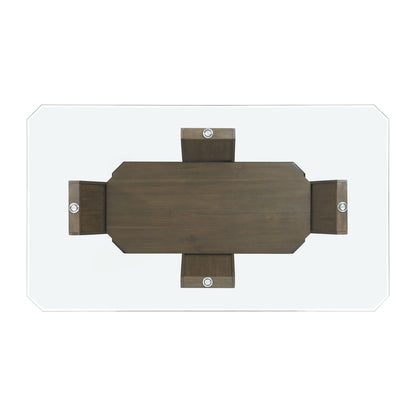 Dapper Rectangular Counter Dining Table in Walnut