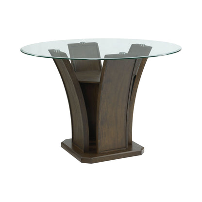 Dapper 5Pc Round Counter Height Dining Set-Table & Four Chairs