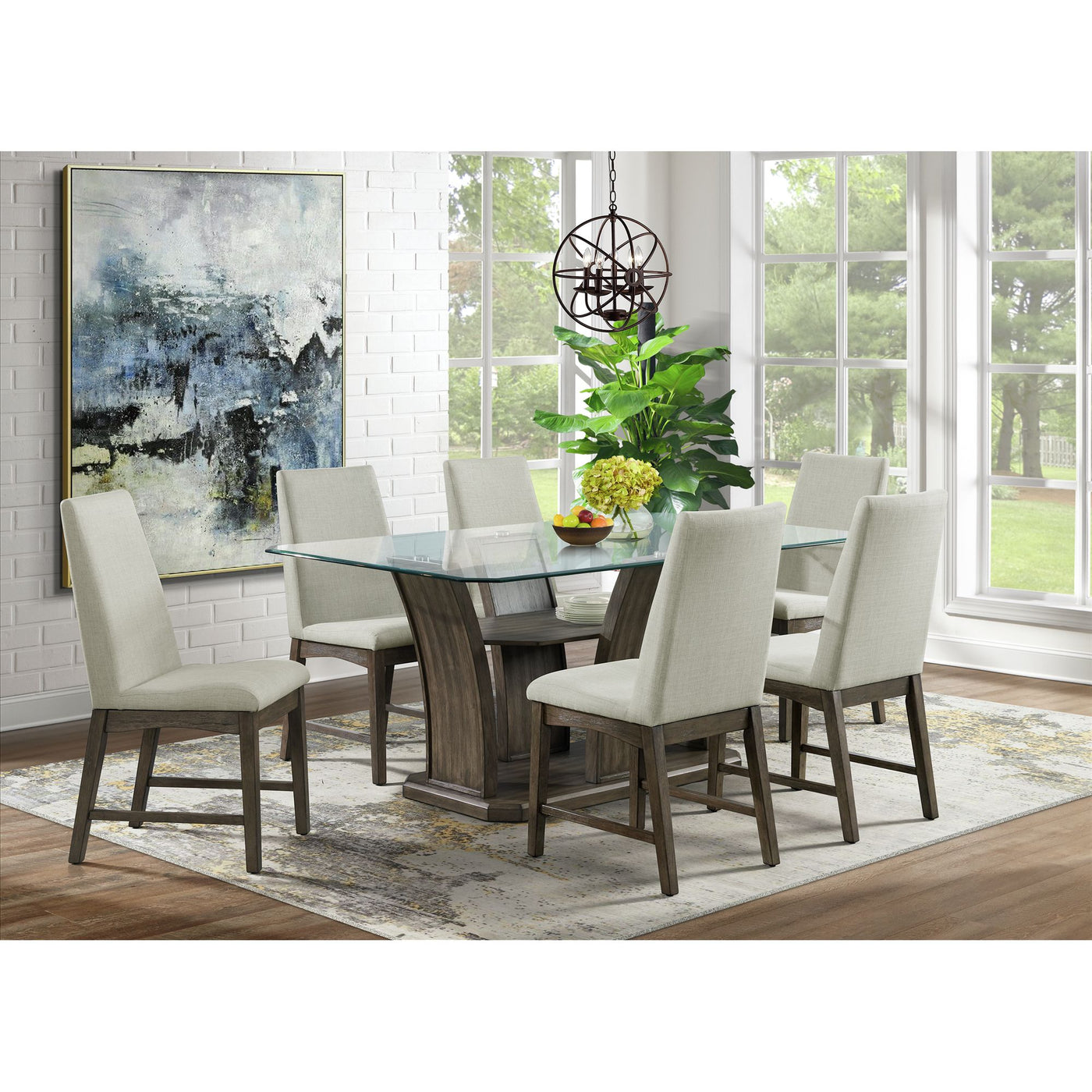 Dapper Grey Rectangular Dining Table