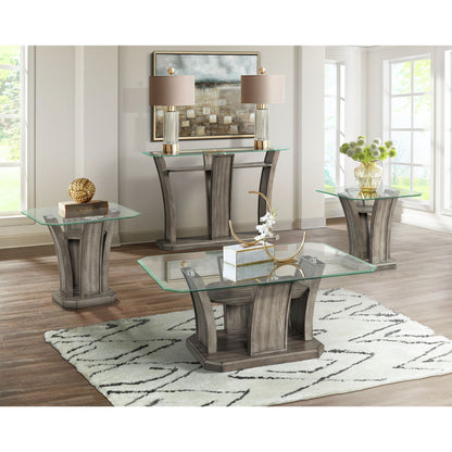 Dapper Square End Table Grey