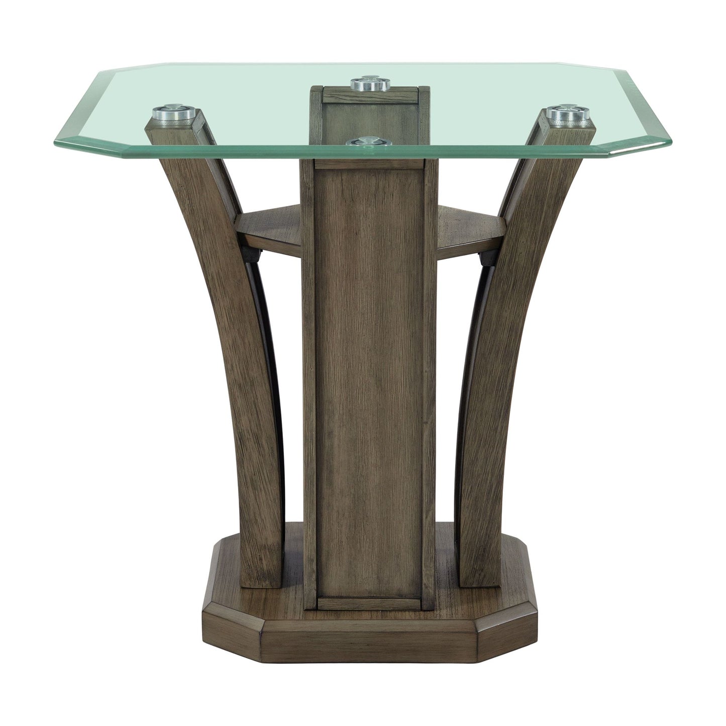 Dapper Square End Table Grey