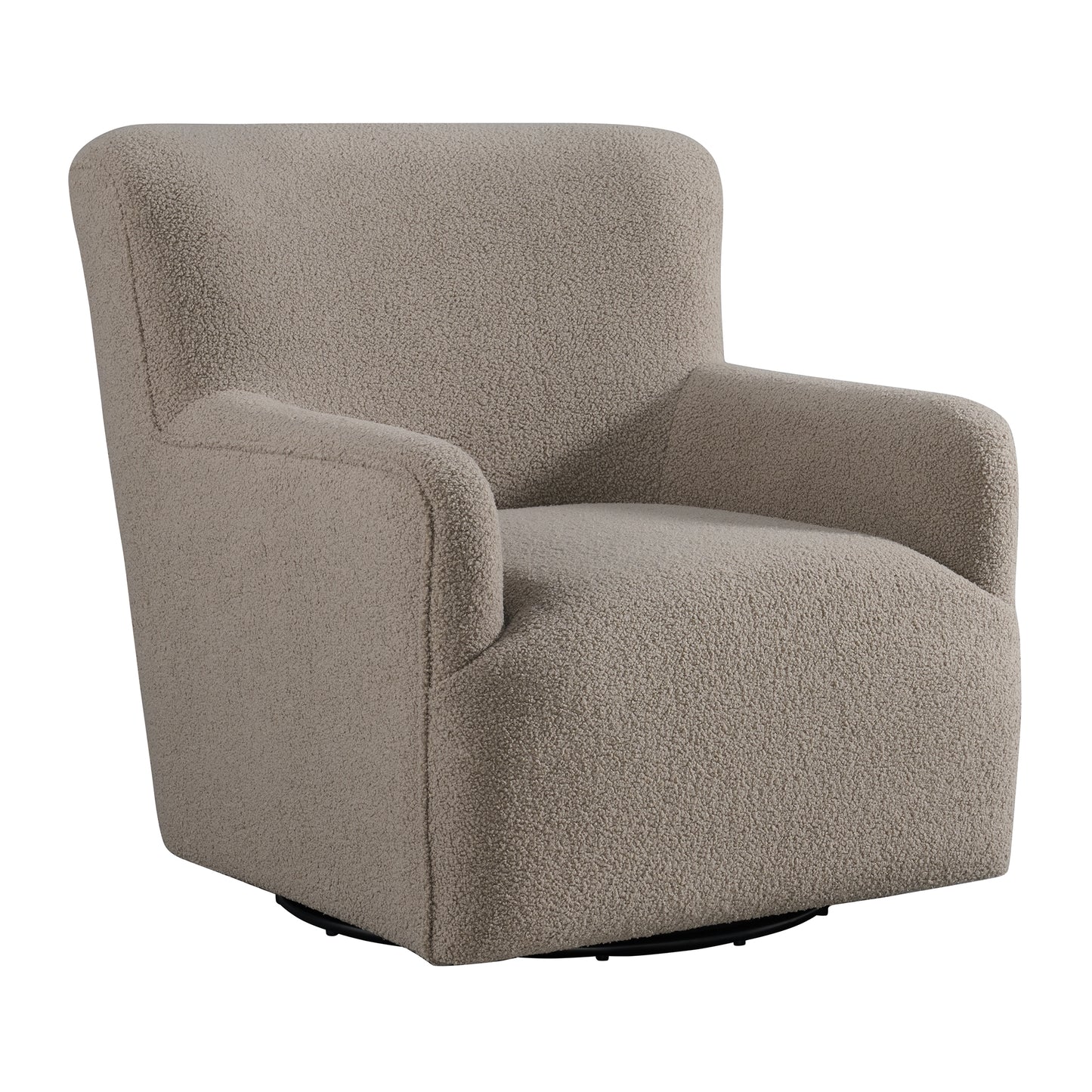 Deacon Swivel Chair in Feather Tan