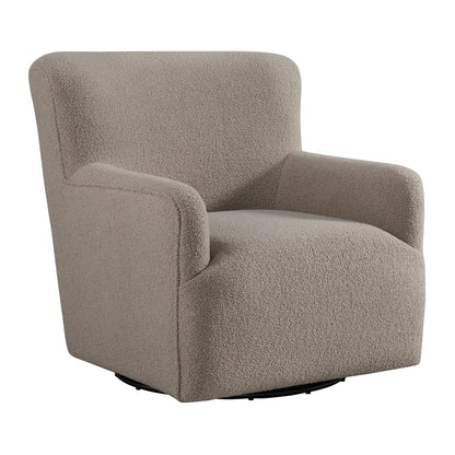 Deacon Swivel Chair in Feather Tan