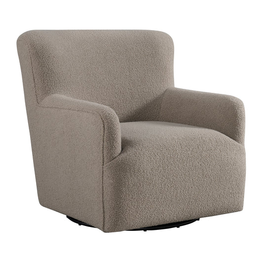 Deacon Swivel Chair in Feather Tan
