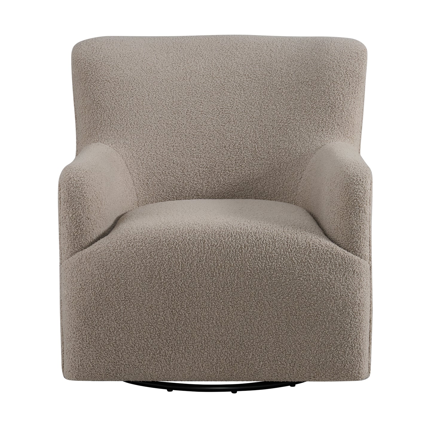 Deacon Swivel Chair in Feather Tan
