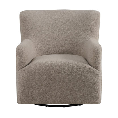Deacon Swivel Chair in Feather Tan