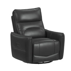 Deco P1 Recliner with Glider and Swivel in Del Mar Grey