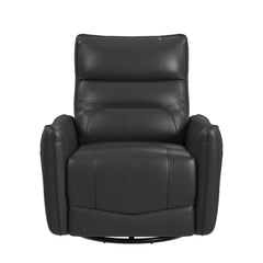 Deco P1 Recliner with Glider and Swivel in Del Mar Grey