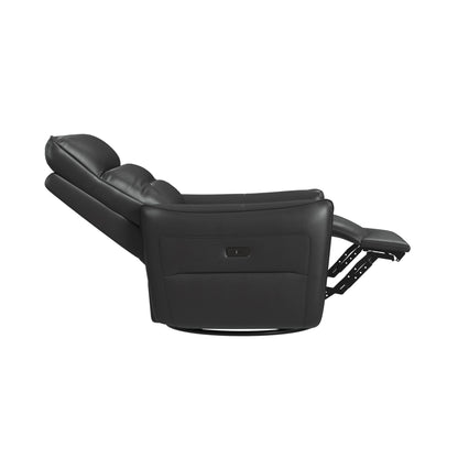 Deco P1 Recliner with Glider and Swivel in Del Mar Grey