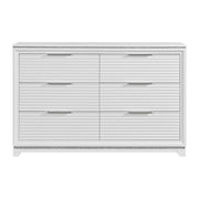 Denmark 6-Drawer Dresser in White