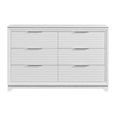 Denmark 6-Drawer Dresser in White