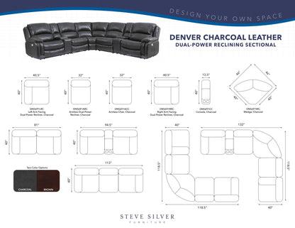 Denver Dual-Power 6-Piece Sectional