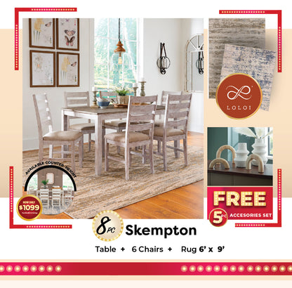 Skempton 8PC Dining Package + Free 5PC Accessories Set