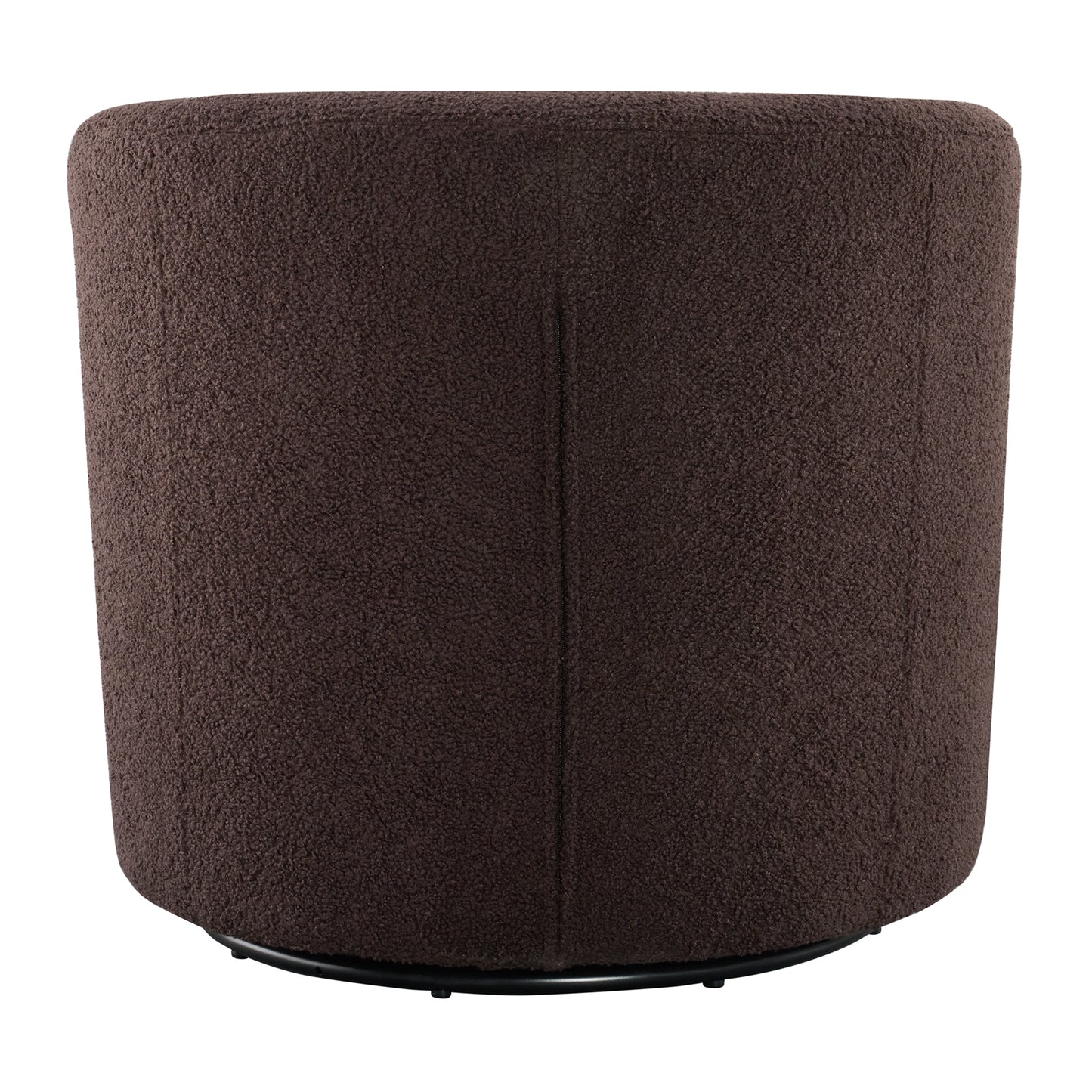 Dior Swivel Chair in Feather Chocolate