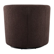 Dior Swivel Chair in Feather Chocolate