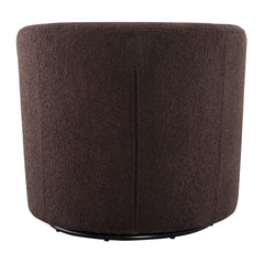 Dior Swivel Chair in Feather Chocolate