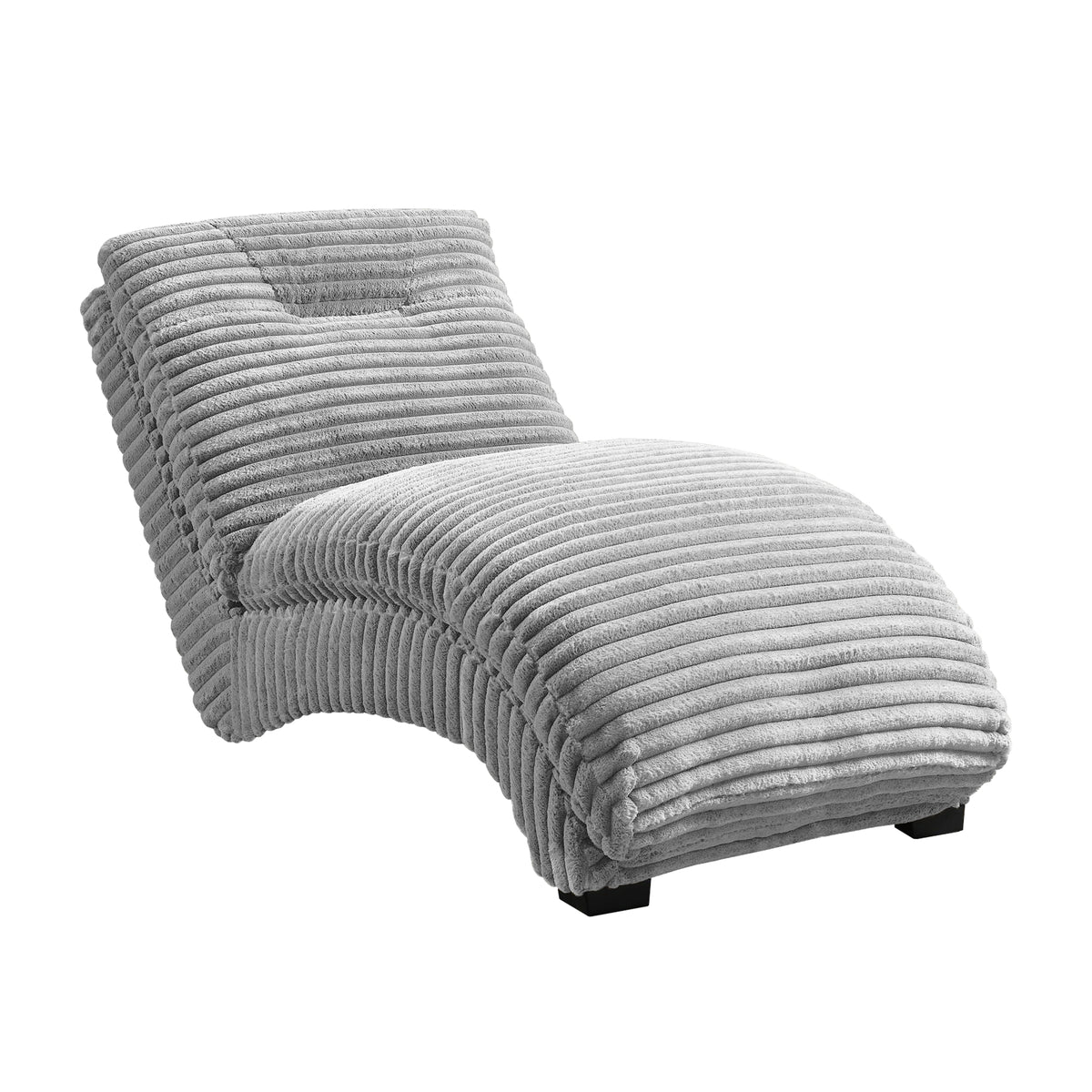 Dominick Ii Chaise In Masis Silver
