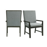 Donovan Upholstery Arm Chair Dark (2 Per Pack)
