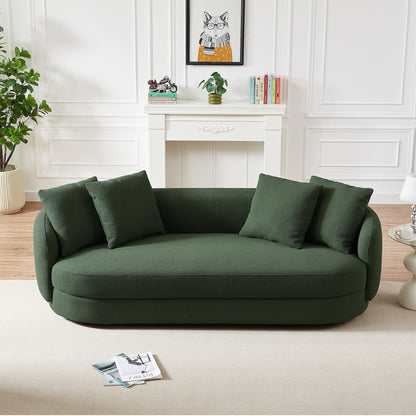 Dylan Modern French Olive Green Boucle Sofa