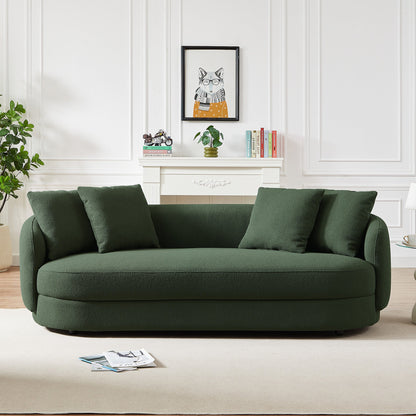 Dylan Modern French Olive Green Boucle Sofa