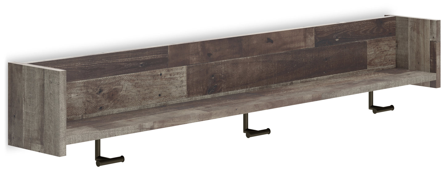 Neilsville Wall Mounted Coat Rack w/Shelf
