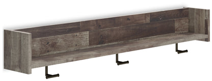 Neilsville Wall Mounted Coat Rack w/Shelf