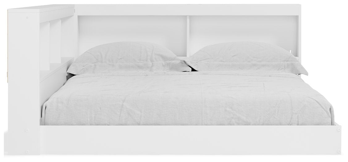 Cama con almacenaje y librería Piperton