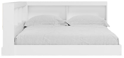 Cama con almacenaje y librería Piperton