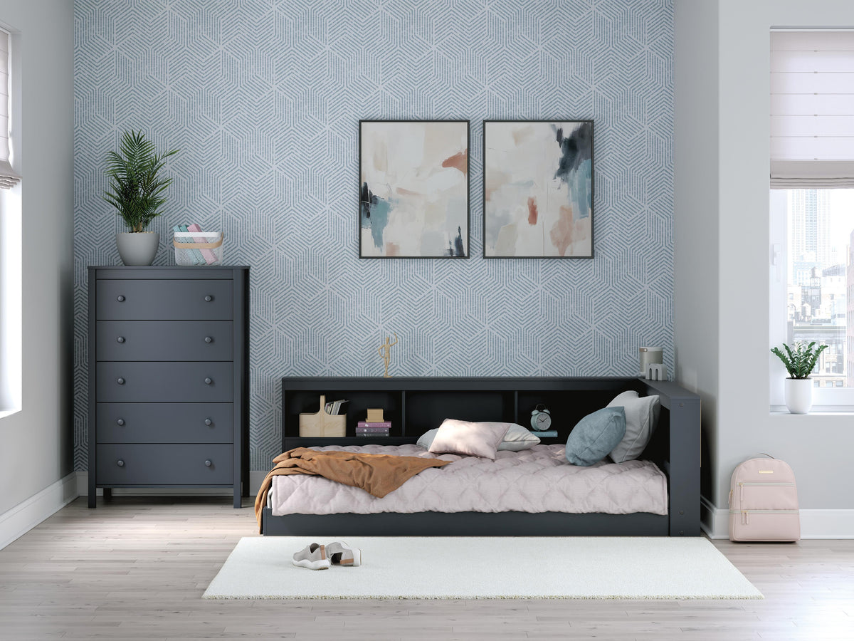 Simmenfort Full Bookcase Storage Bed