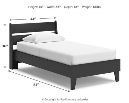 Socalle Twin Panel Platform Bed