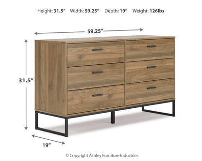 Deanlow Six Drawer Dresser