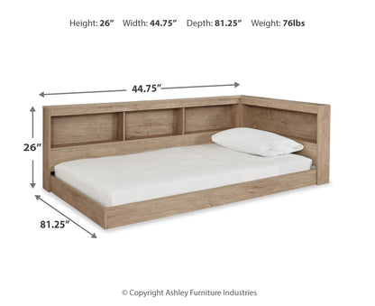 Oliah Twin Bookcase Storage Bed