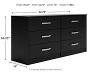 Finch Six Drawer Dresser