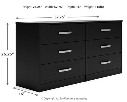 Finch Six Drawer Dresser