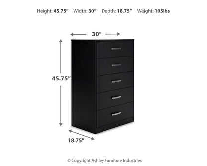 Finch Five Drawer Chest