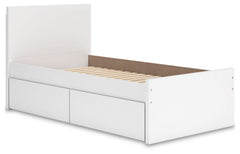 Onita Twin Panel Platform Bed with 1 Side Storage