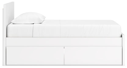 Onita Twin Panel Platform Bed with 1 Side Storage