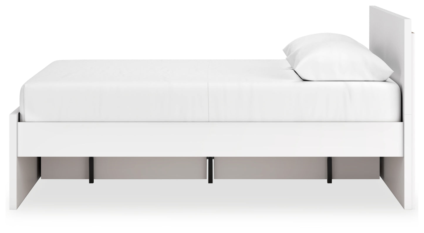 Onita Queen Panel Platform Bed with 1 Side Storage