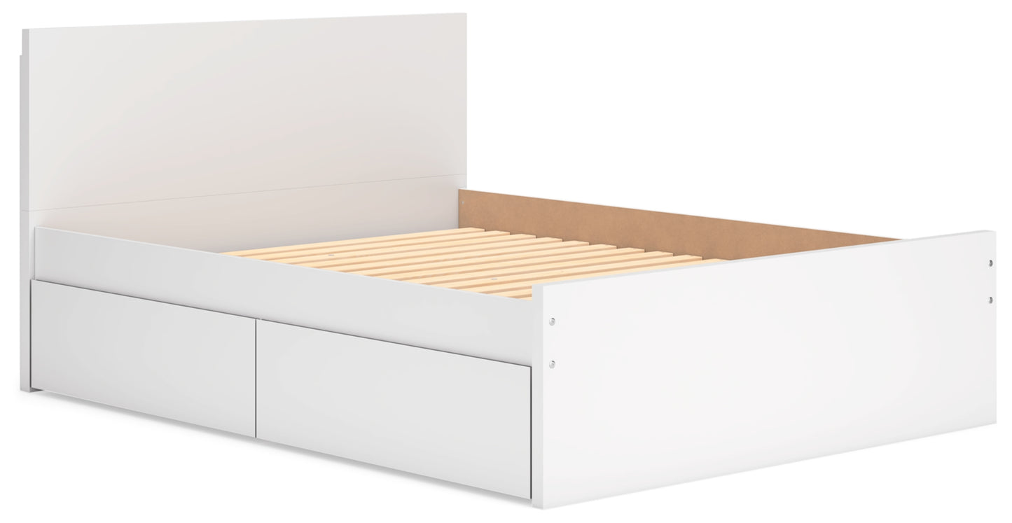 Onita Queen Panel Platform Bed with 2 Side Storage