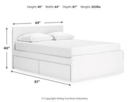 Onita Queen Panel Platform Bed with 2 Side Storage