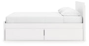 Onita King Panel Platform Bed with 2 Side Storage