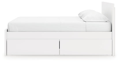 Onita King Panel Platform Bed with 2 Side Storage