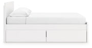 Onita King Panel Platform Bed with 2 Side Storage