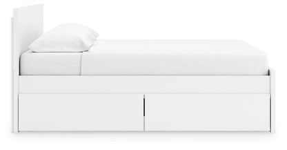 Onita King Panel Platform Bed with 2 Side Storage