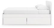 Onita King Panel Platform Bed with 2 Side Storage