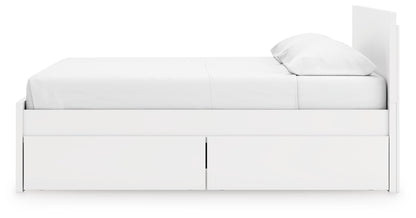 Onita King Panel Platform Bed with 2 Side Storage
