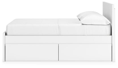 Onita Full Panel Platform Bed with 2 Side Storage