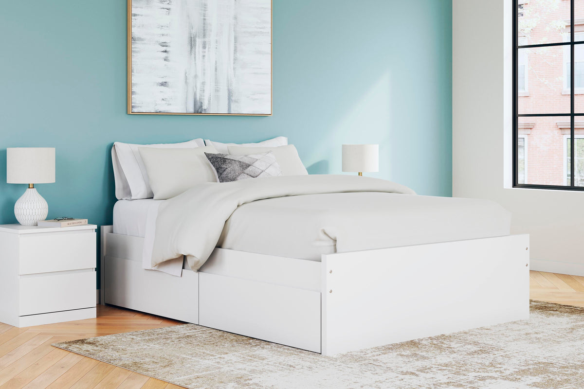 Onita Queen Platform Bed with 1 Side Storage
