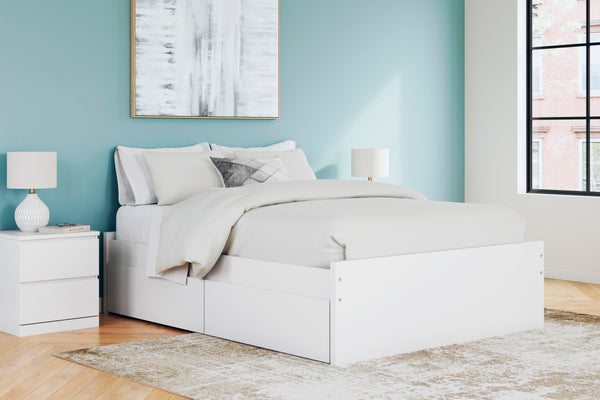 Onita Queen Platform Bed with 1 Side Storage